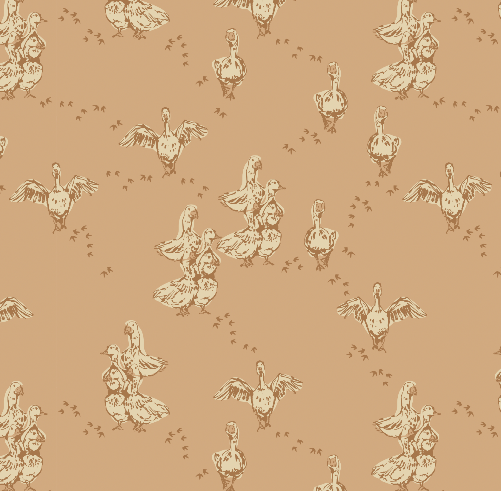 Abigail (Mustard) Wallpaper WALL BLUSH