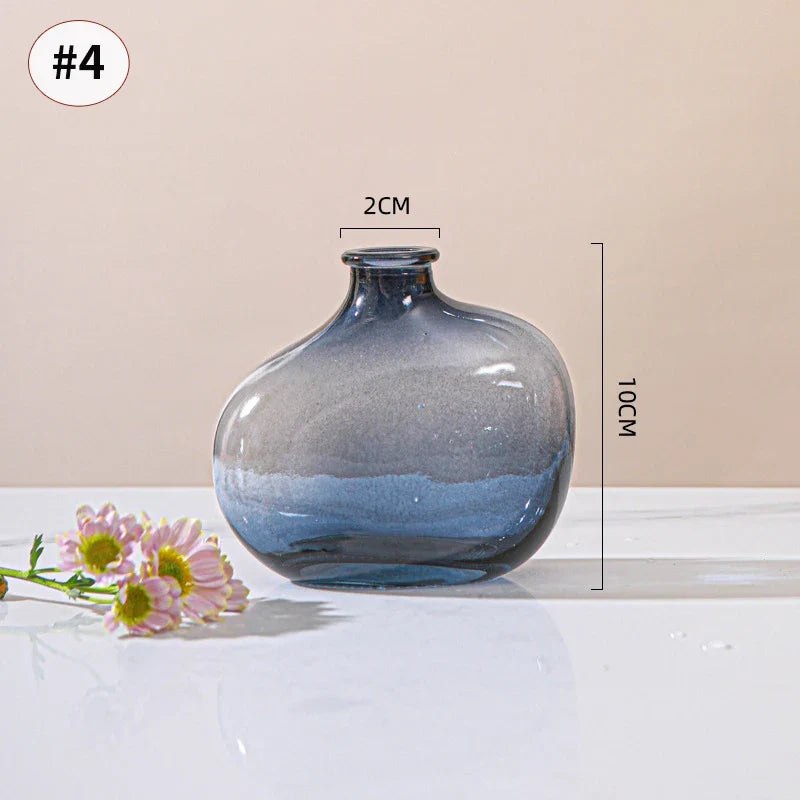 Brown Retro Glass Hydroponic Vase DECORBITES