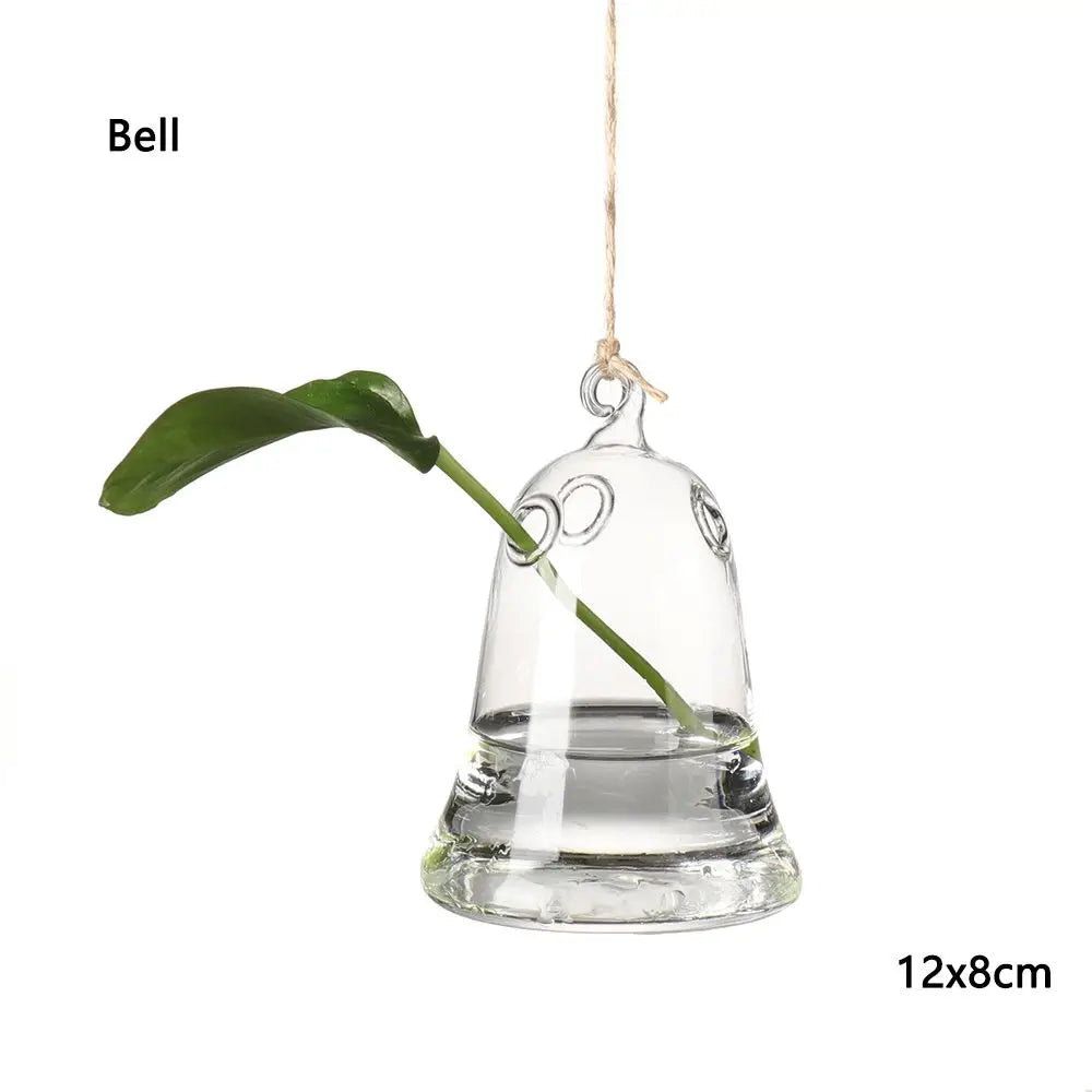 Hanging Glass Ball Hydroponic Vase DECORBITES