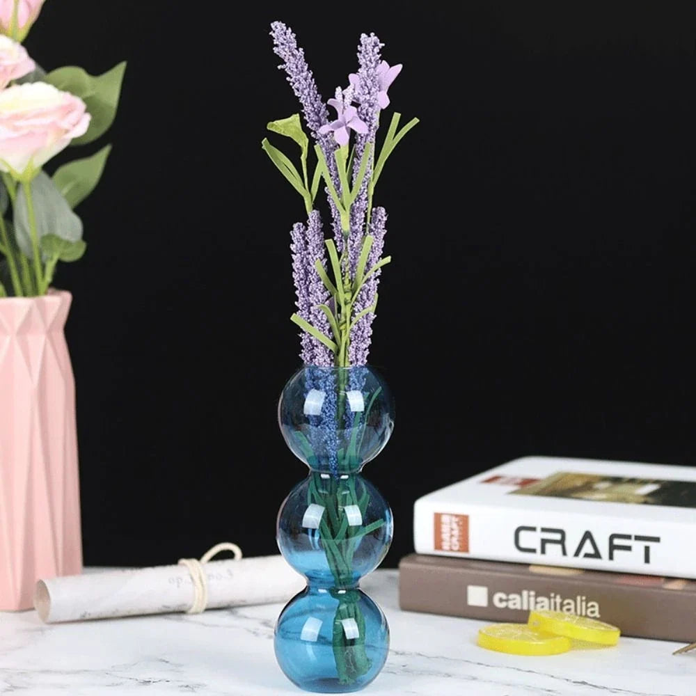 Romantic Colored Glass Hydroponic Vase DECORBITES