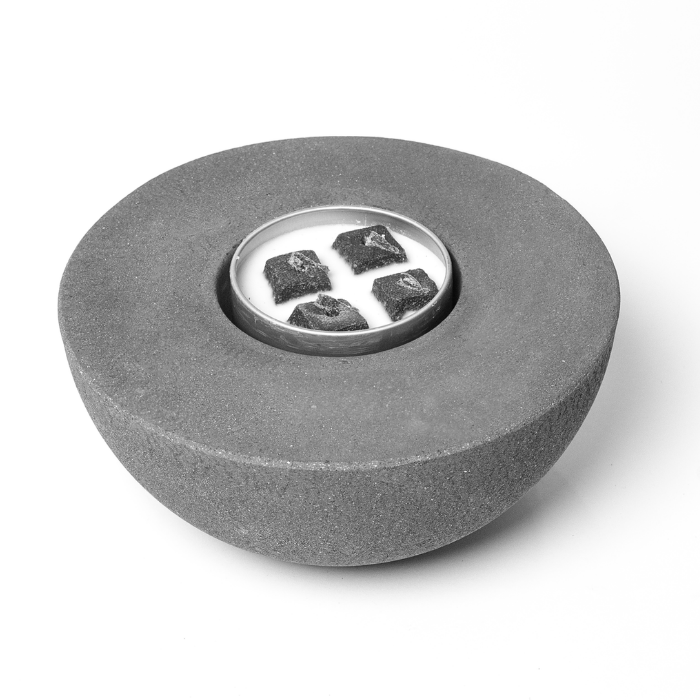 Concrete Semi-Round Fire Pit City Bonfires