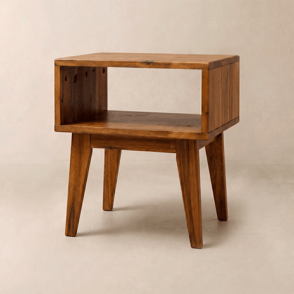 Serena Solid Wood Nightstand Megsu