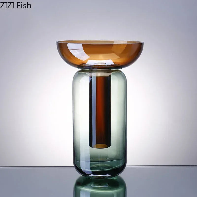 Gradient Detachable Glass Flower Vase DECORBITES