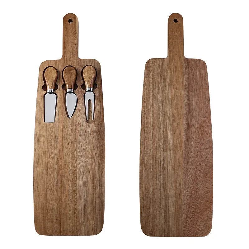 Stella Acacia Cheese Board and Knife Set : MODISH HOME LAB :