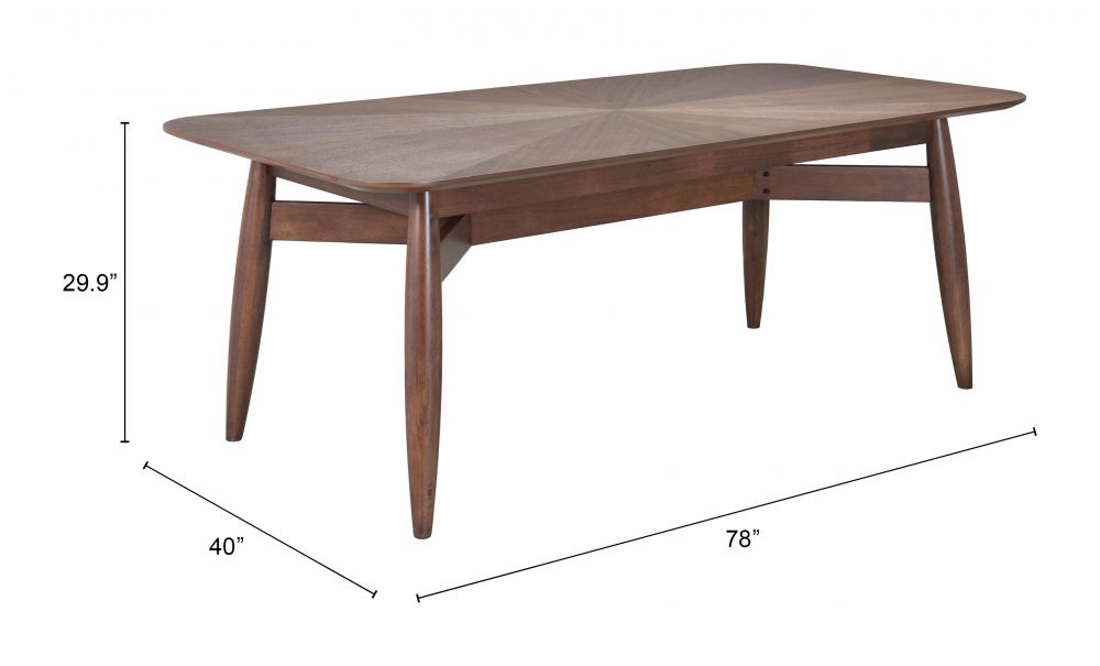 Silea Wooden Rectangular Dining Table