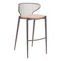 Silues Faux Leather Barstool 2PC LOOMLAN