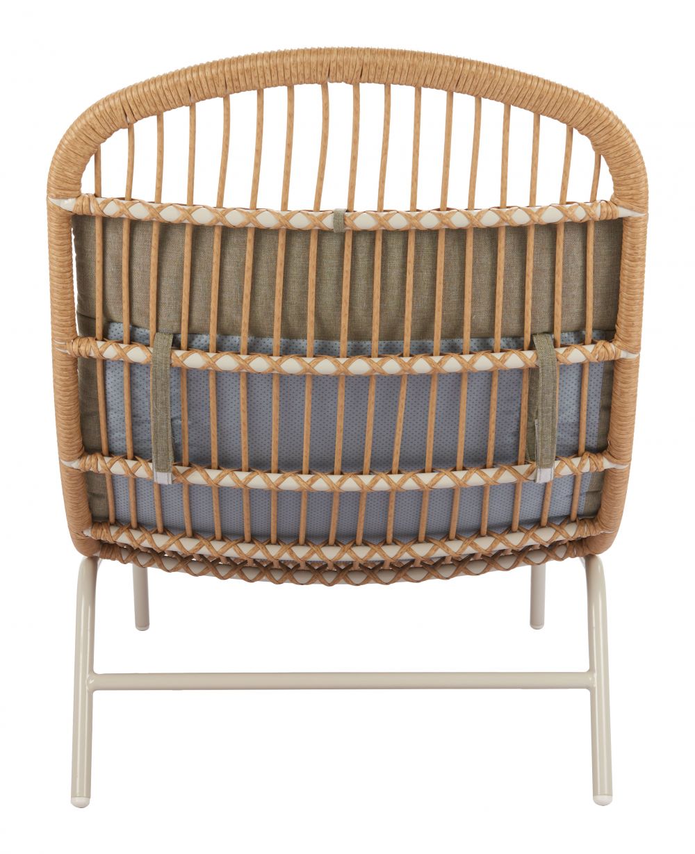 Skim Olefin Fabric Outdoor Chaise Lounge LOOMLAN