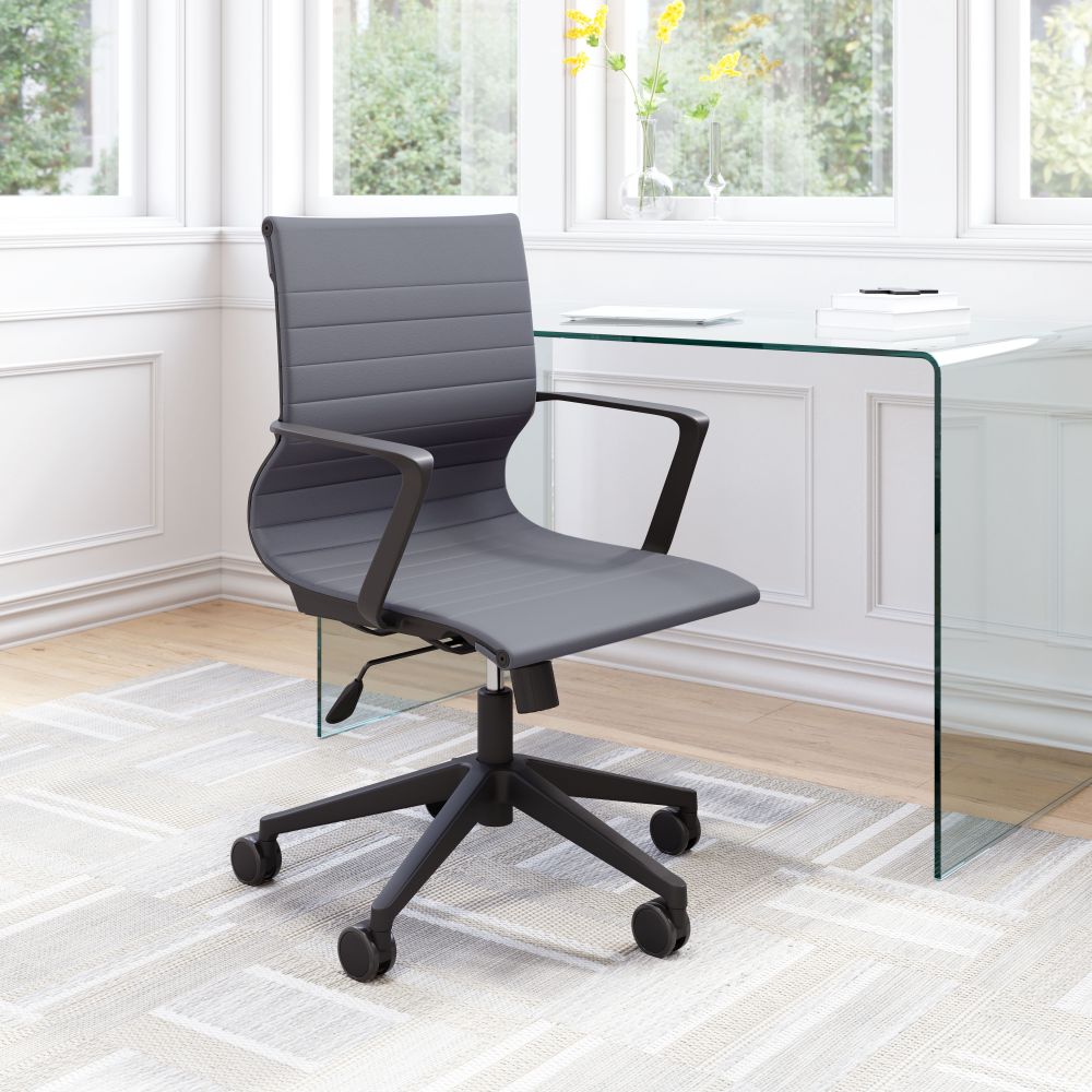 Stacy Faux Leather Office Chair LOOMLAN
