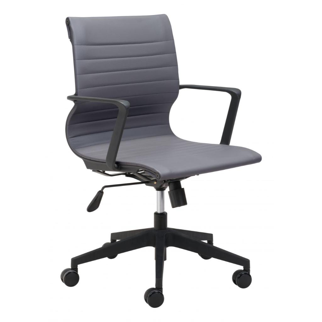 Stacy Faux Leather Office Chair LOOMLAN