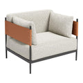 Stirbe Faux Leather Armchair LOOMLAN