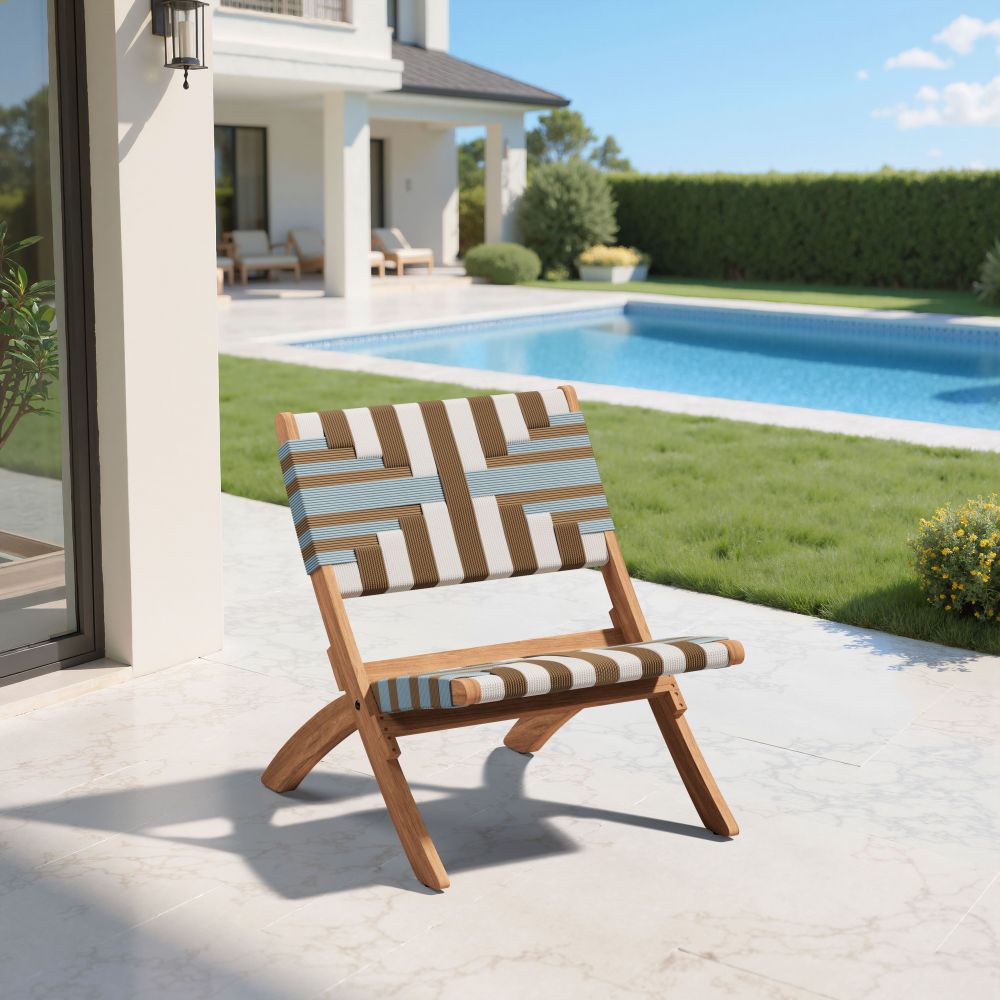 Sunshine Wooden Frame Outdoor Lounge Chair