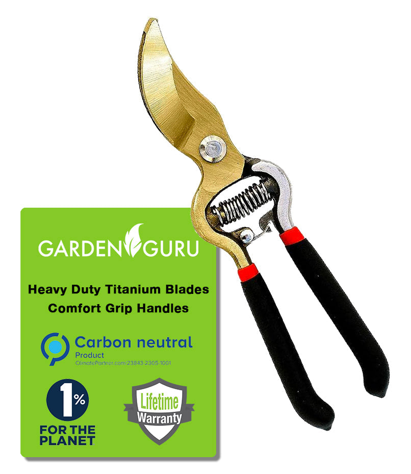Titanium Bypass Garden Pruner Clippers Garden Guru
