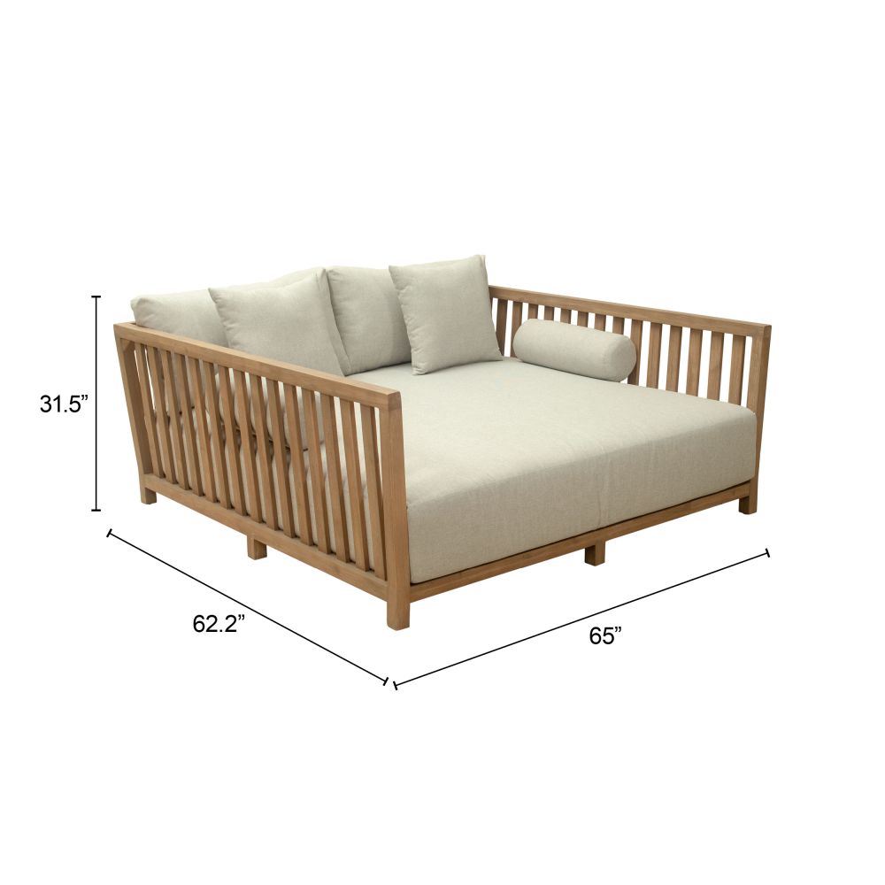 Teras Olefin Fabric Outdoor Daybed LOOMLAN