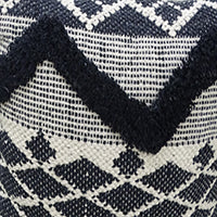 Decorative Tufted Chevron Pillow 20"x20" for Couch Vibhsa
