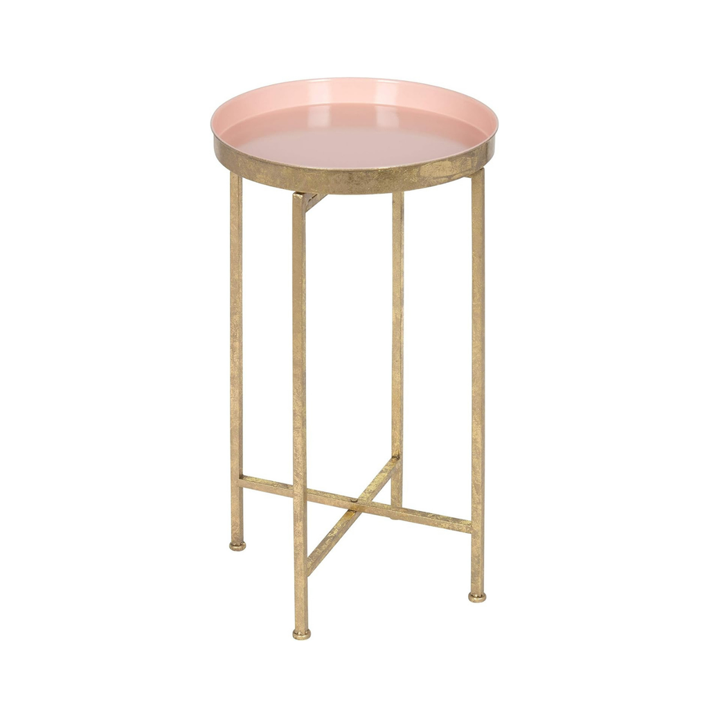 Celia Round Tray Table with Light Pink Shop Fête