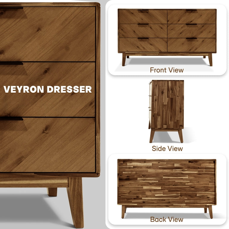 Veyron 6 Drawers Dresser Megsu