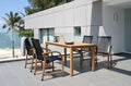 Orlando Wood Table and Manhattan Black Dining Set LifestyleGarden US
