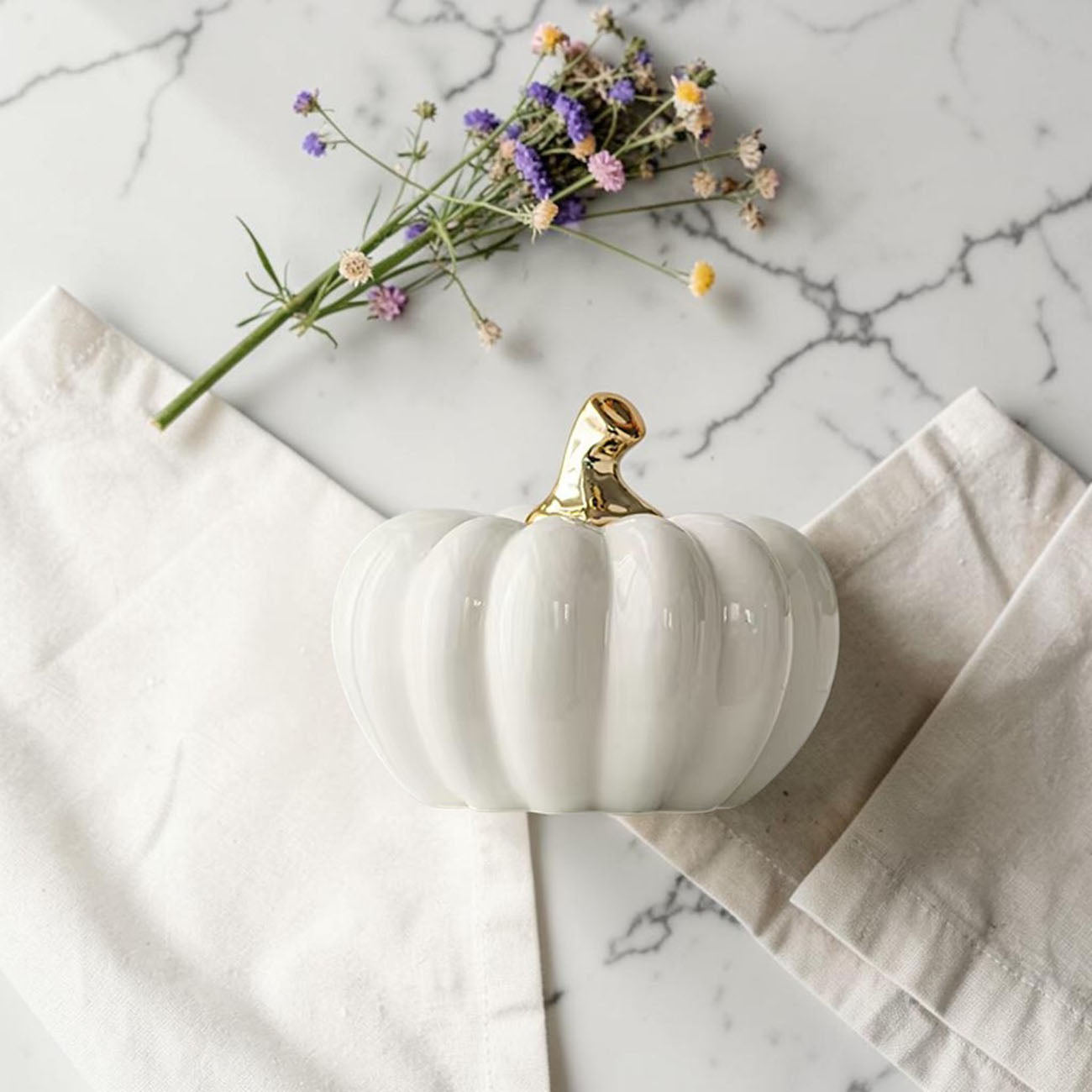 White Luxe Pumpkin Gia Roma