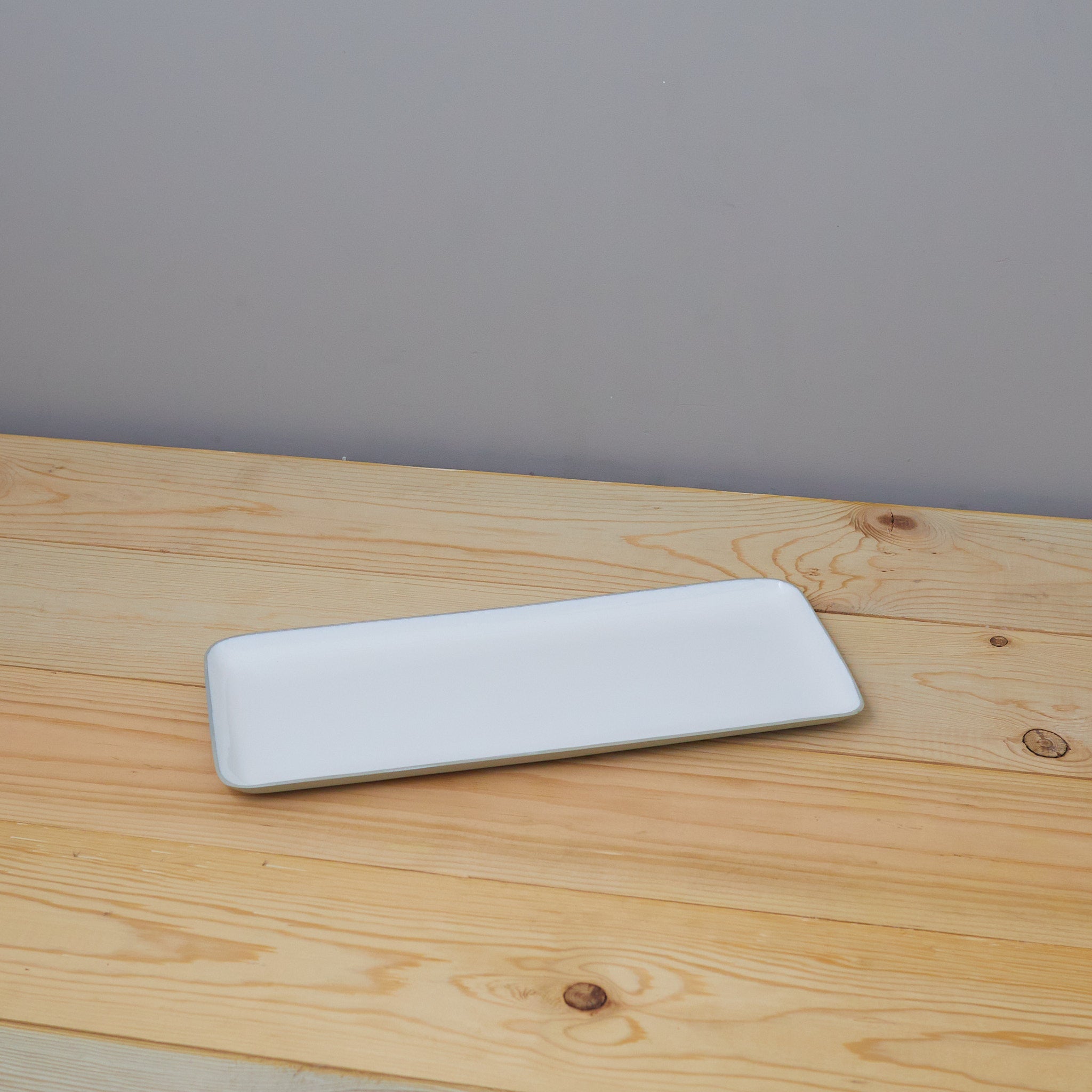 Alto Small Rectangular Tray, Dove Tea + Linen