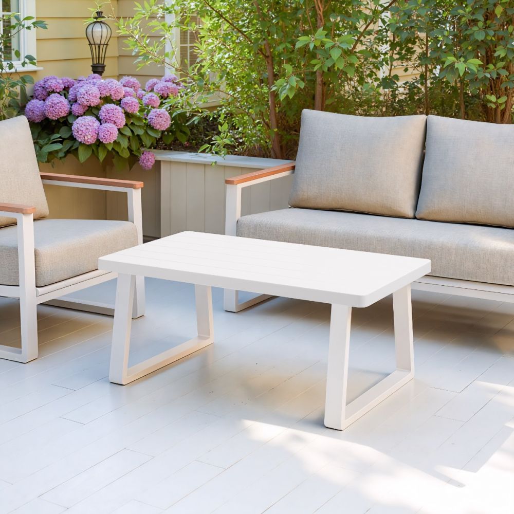 Welt Aluminum Outdoor Coffee Table LOOMLAN