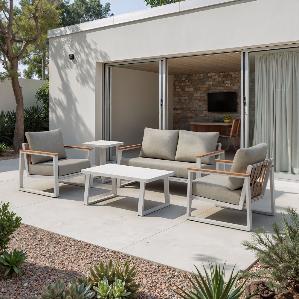 Welt Aluminum Outdoor Coffee Table LOOMLAN