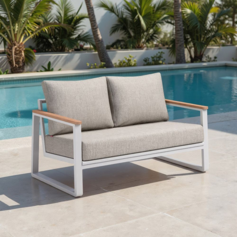 Welt Olefin Fabric Outdoor Sofa LOOMLAN