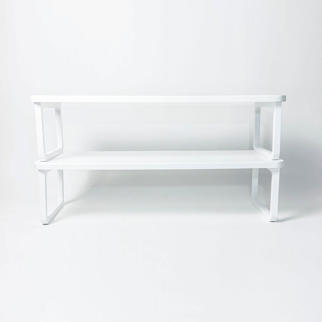 Wooden Shoe Shelf - White Horderly