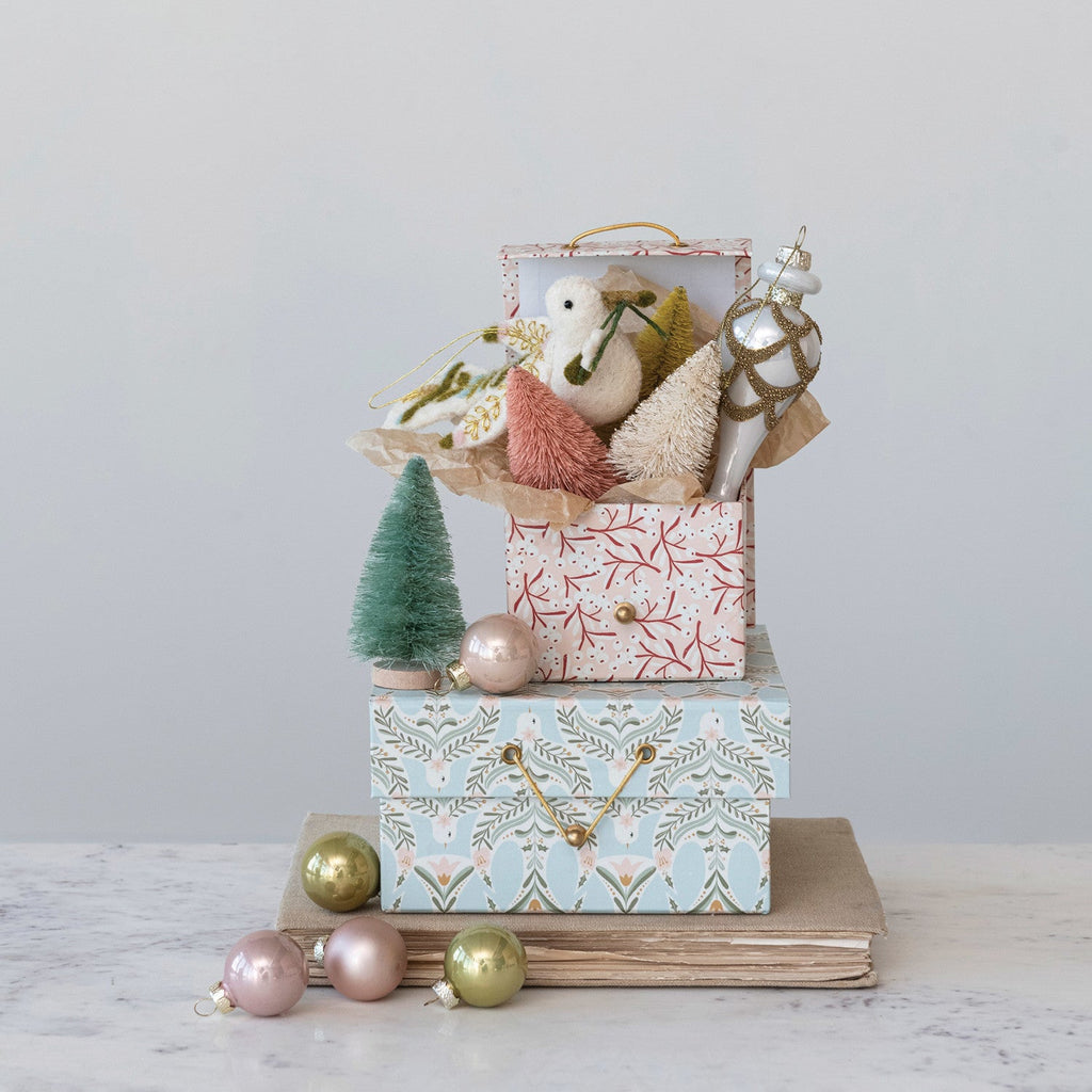 Berry & Dove Printed Gift Boxes Rust & Cinder