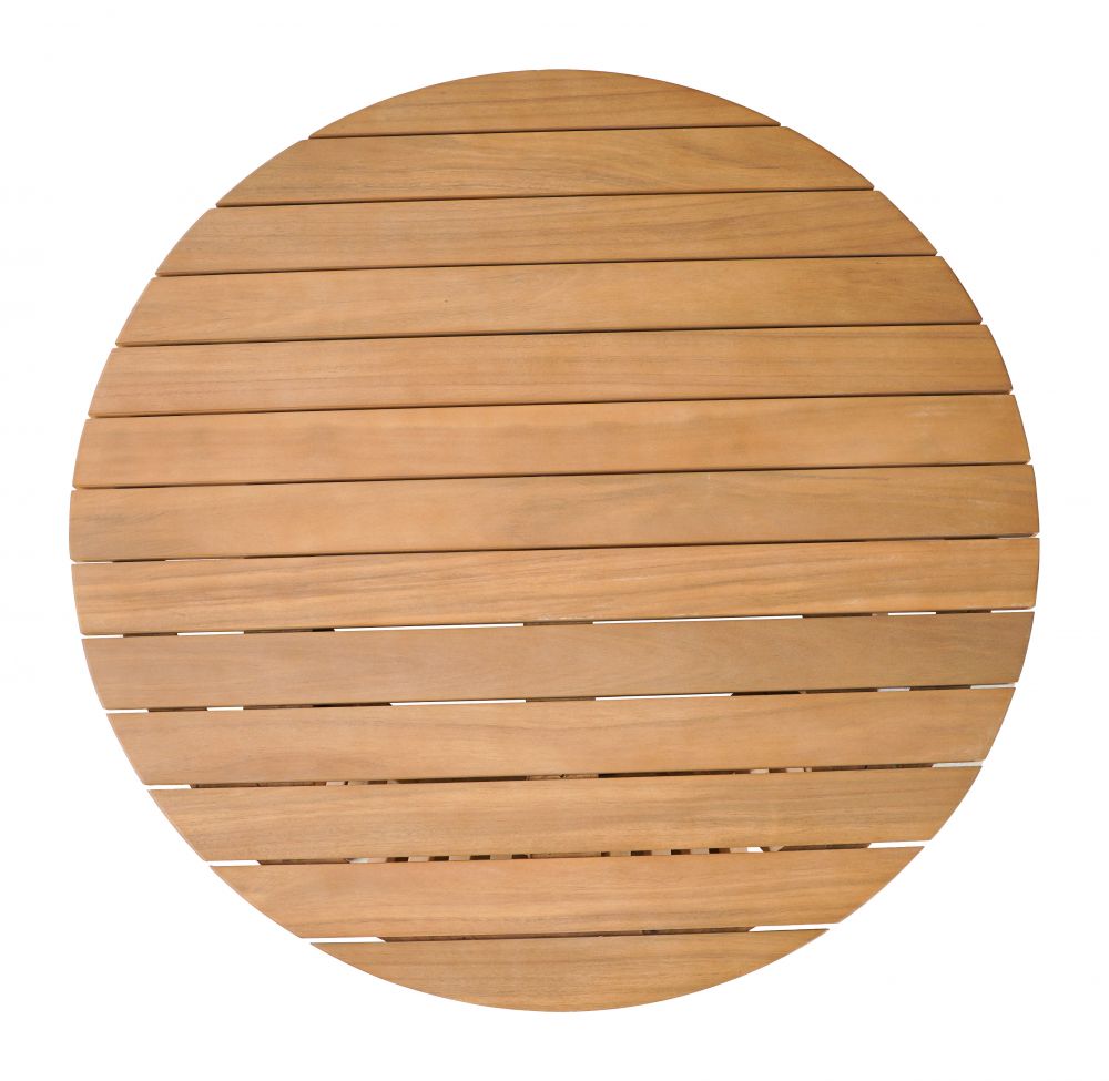 Zahara Natural Wooden Round Coffee Table LOOMLAN