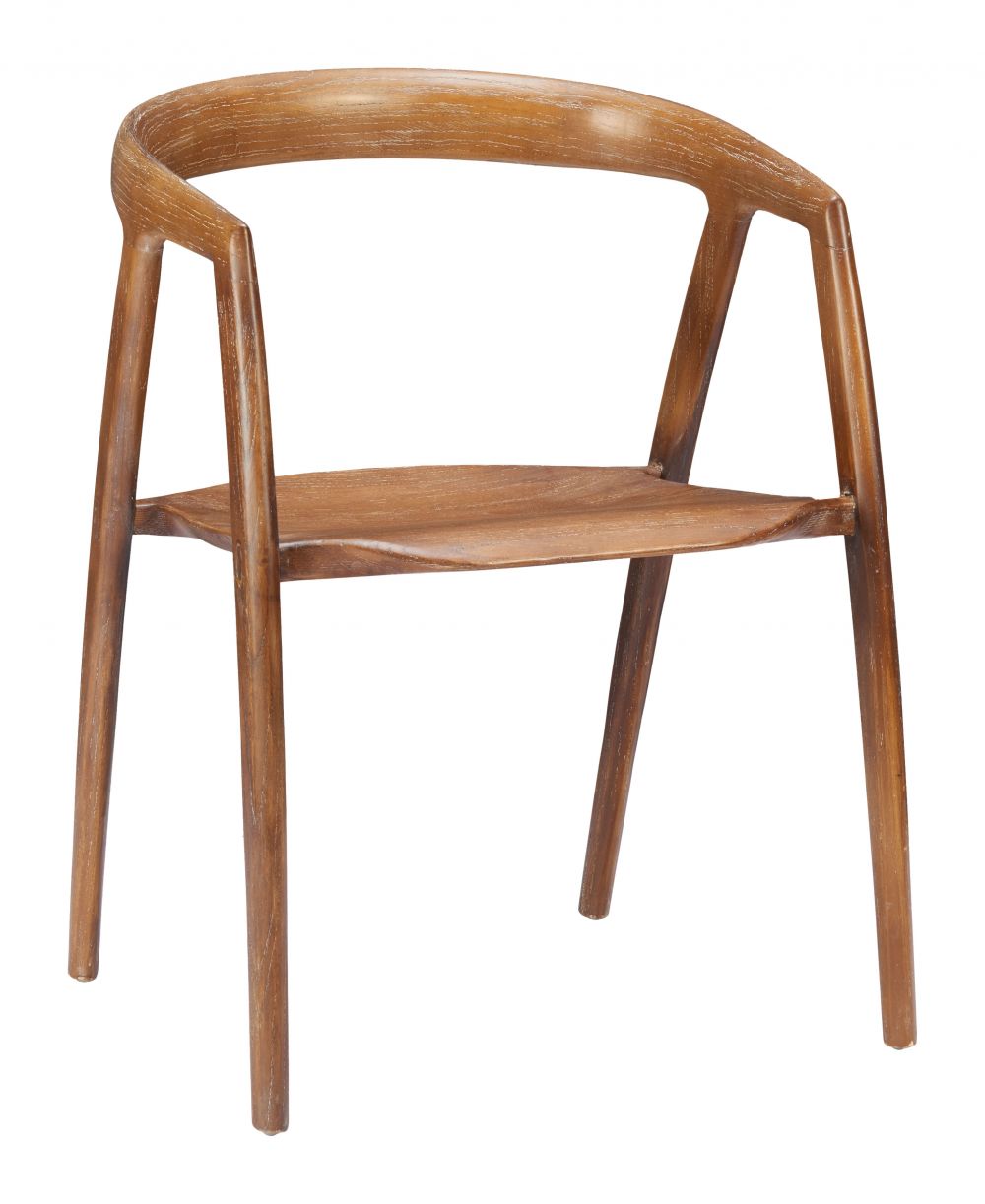 Ziran Solid Wooden Dining Chair 2PC LOOMLAN