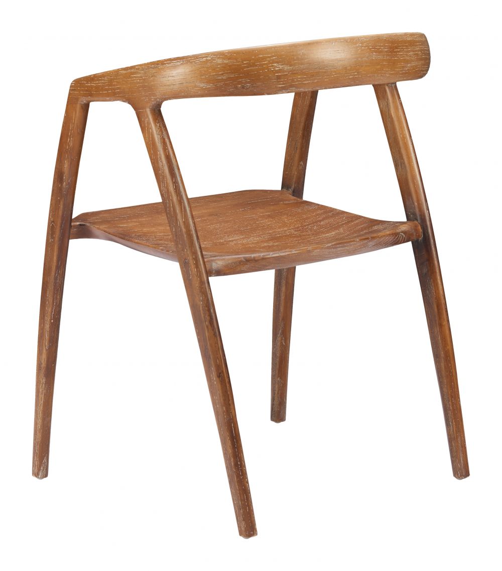 Ziran Solid Wooden Dining Chair 2PC LOOMLAN