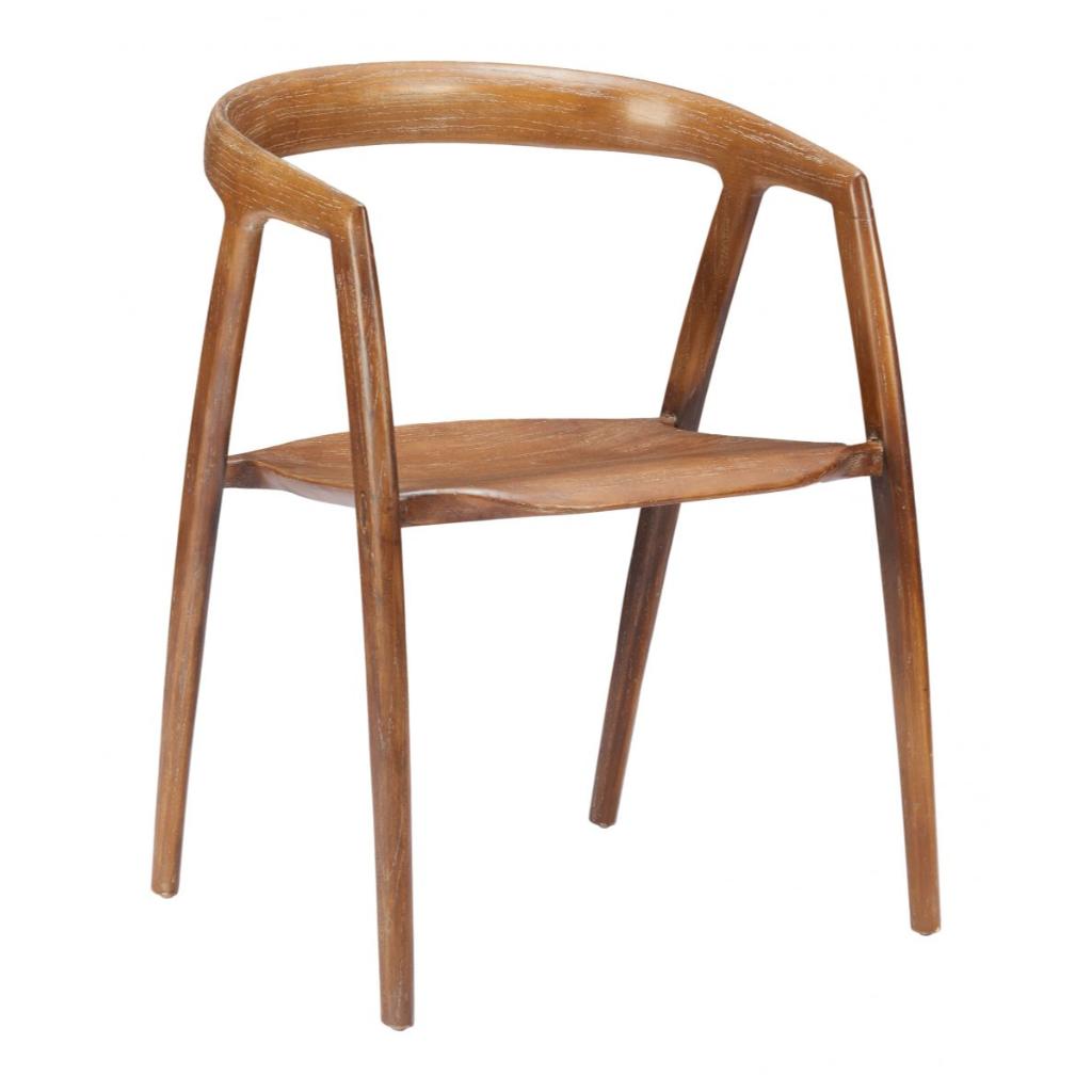 Ziran Solid Wooden Dining Chair 2PC LOOMLAN
