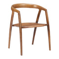 Ziran Solid Wooden Dining Chair 2PC LOOMLAN