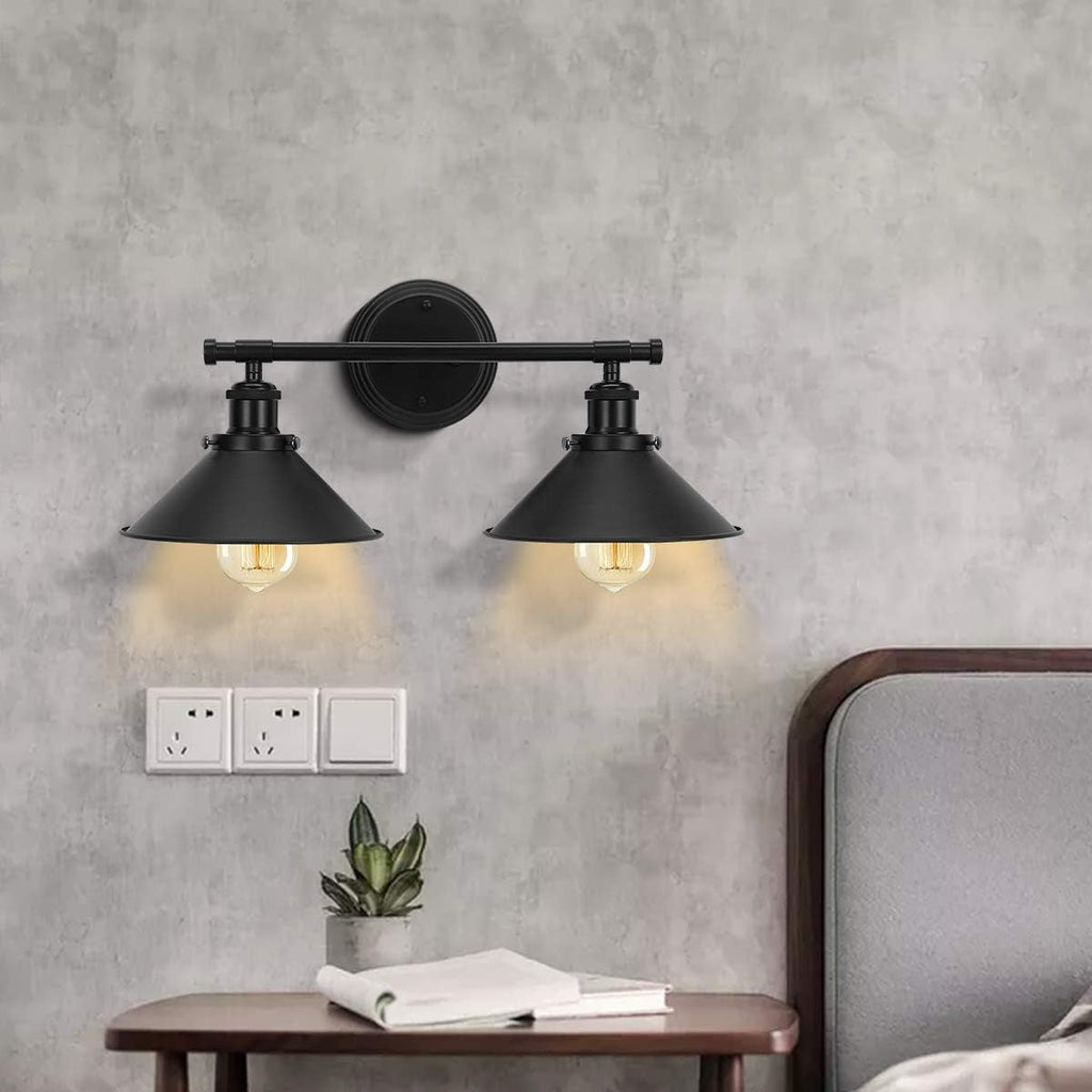 2-3 Matte Black Wall Sconce Farmhouse Decor