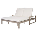 Outdoor Double Lounge Chair With 5 Position Adjustable Backrest Unique Piece Furniture