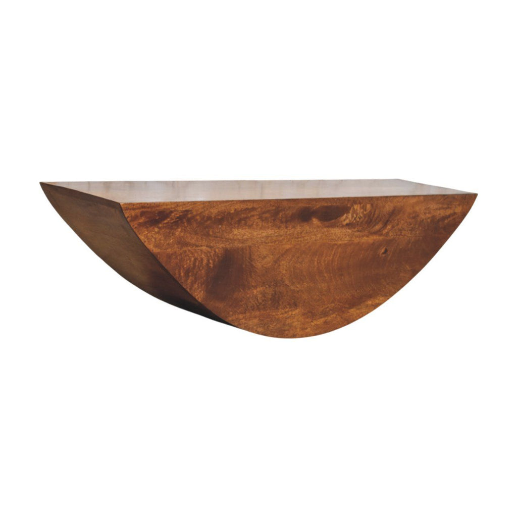 Crescent - Floating Wall Shelf - Brown Unique Piece Furniture