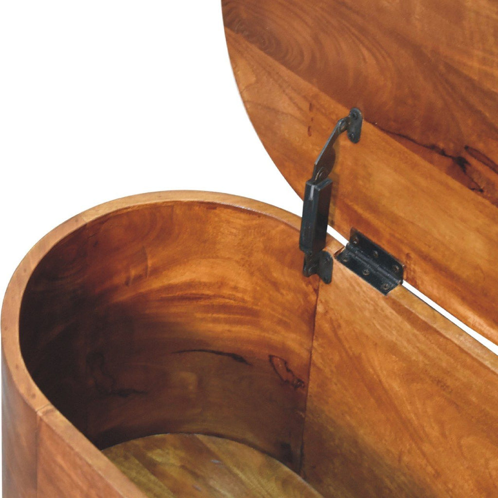 Rounded Lid Up Blanket Box Unique Piece Furniture