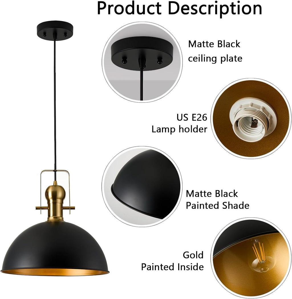 12 Inch Farmhouse Dome Pendant Lights Farmhouse Decor