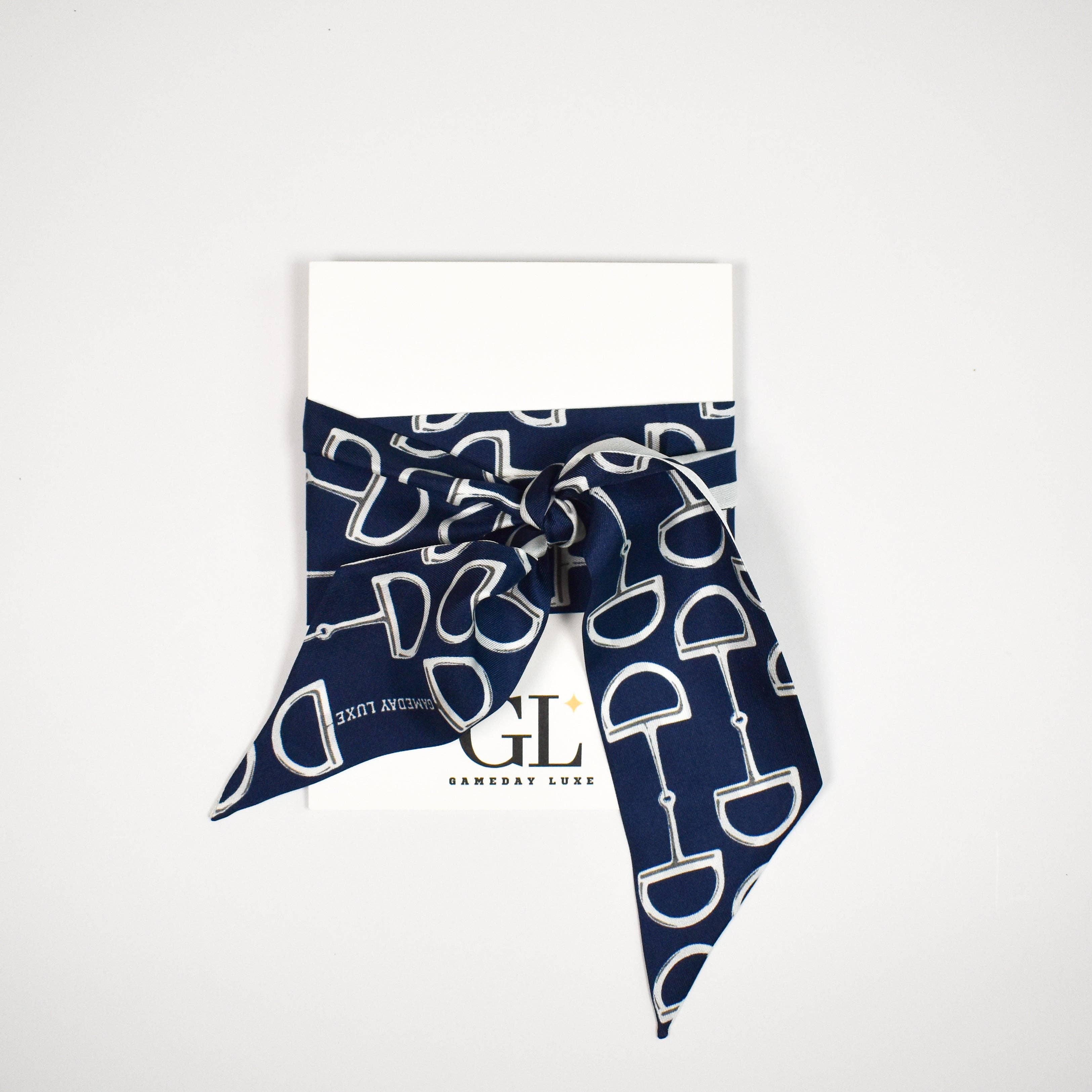 The Gameday Signature  Scarf- Navy And White Shop Fête