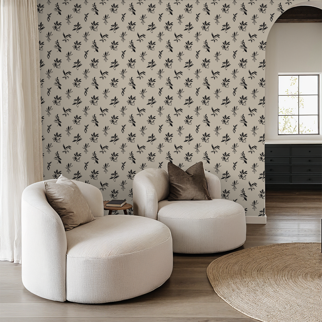Meredith Wallpaper WALL BLUSH