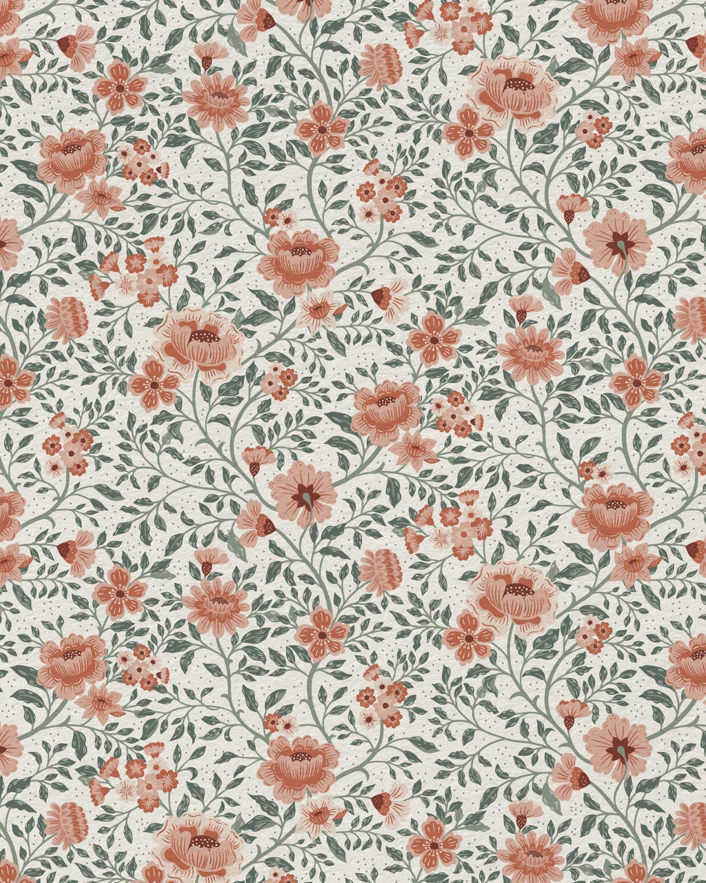 Annabelle Wallpaper in Clay Garden