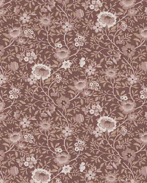Annabelle Wallpaper in Plumwood Rose
