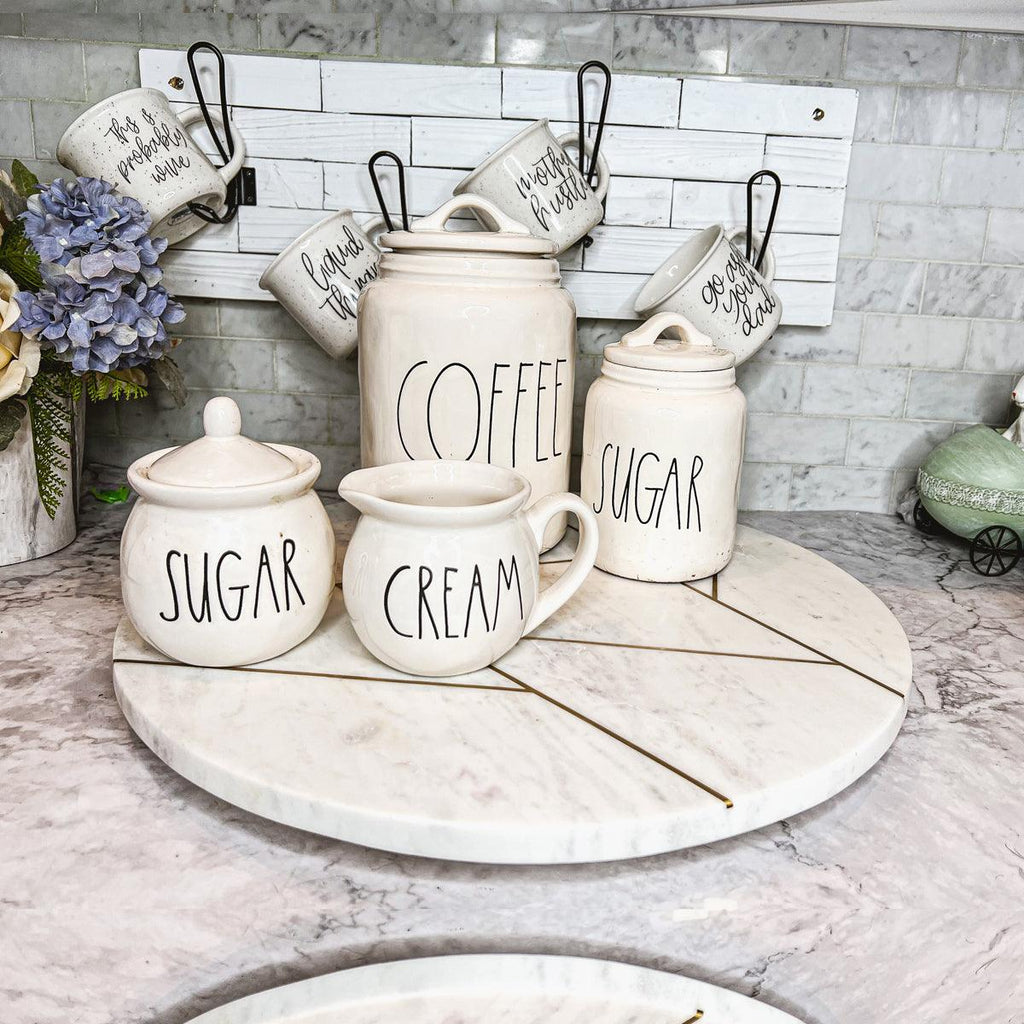 Marble & Gold Lazy Susan Gia Roma