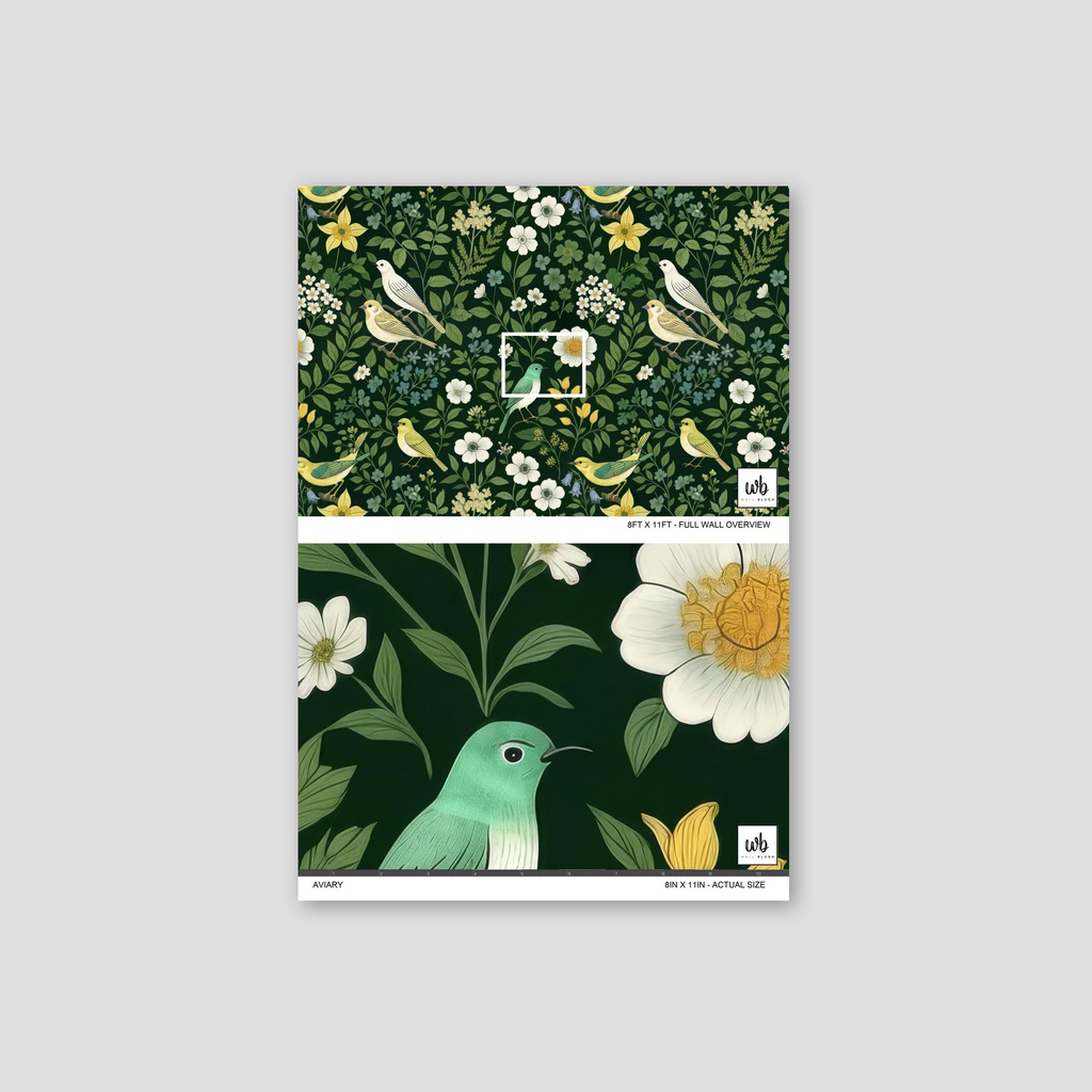 Aviary Wallpaper WALL BLUSH