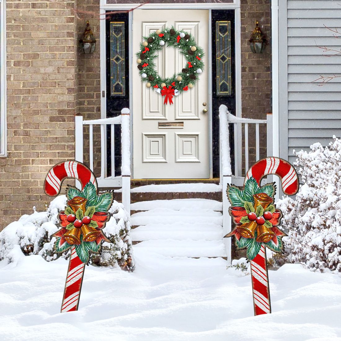 Christmas Candy Cane Holiday Outdoor Decor by G. DeBrekht - Christmas Decor - 8151924F-S2 G.DeBrekht