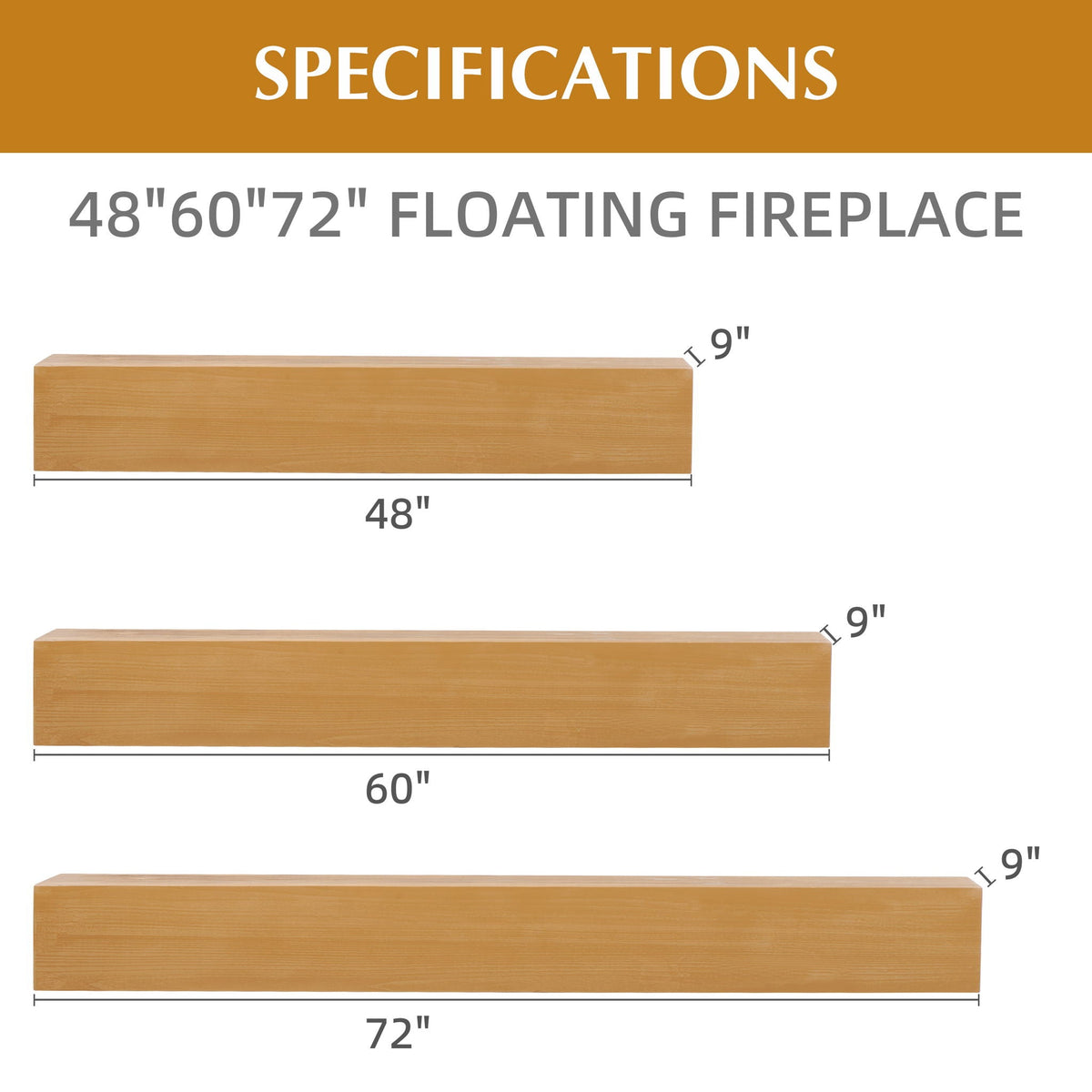 Fireplace Mantel Floating Shelf For Home Decor Unique Piece Furniture