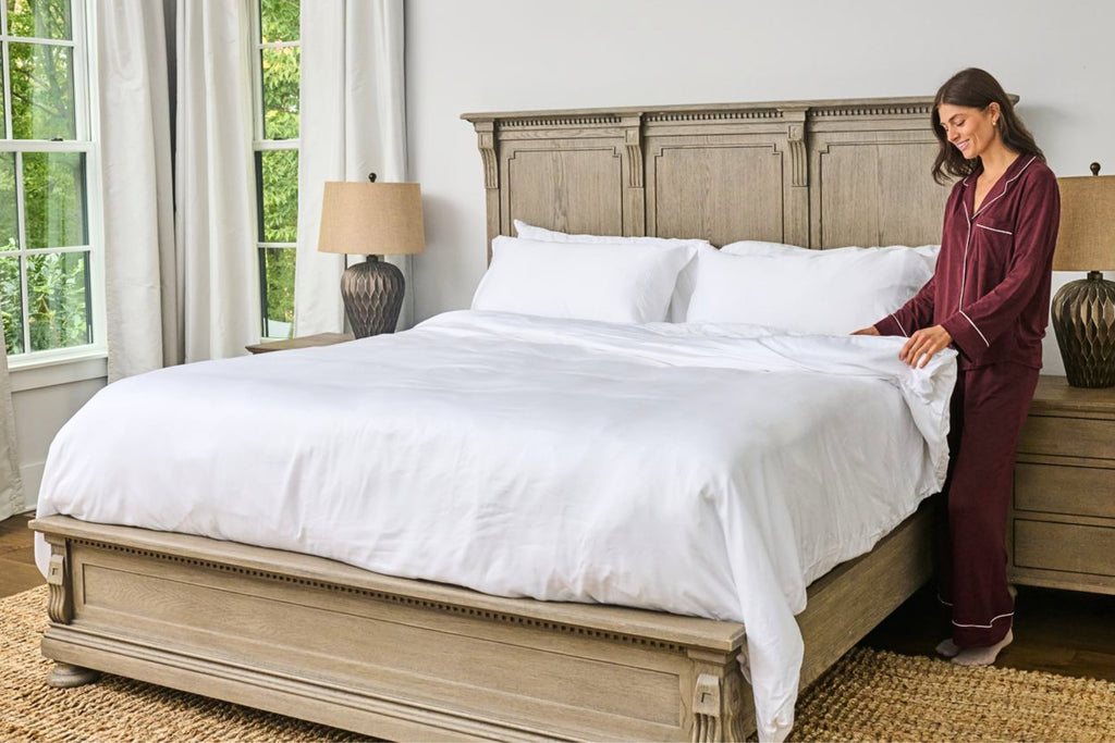 Silky Bamboo Bed Sheets Moon Pod