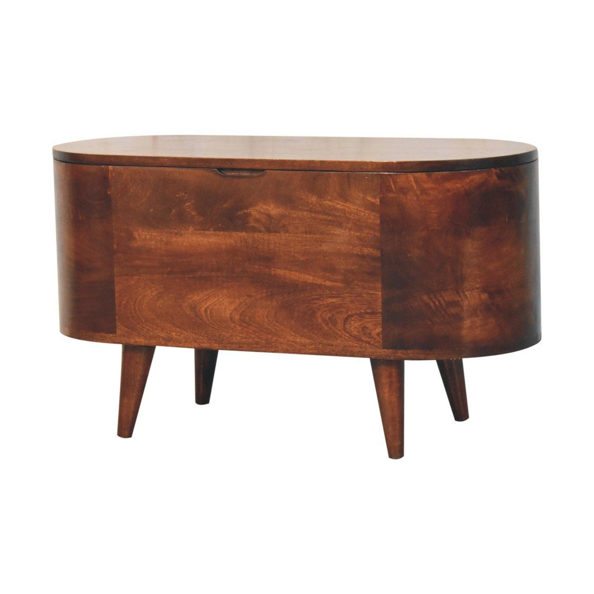 Rounded Lid Up Blanket Box Unique Piece Furniture