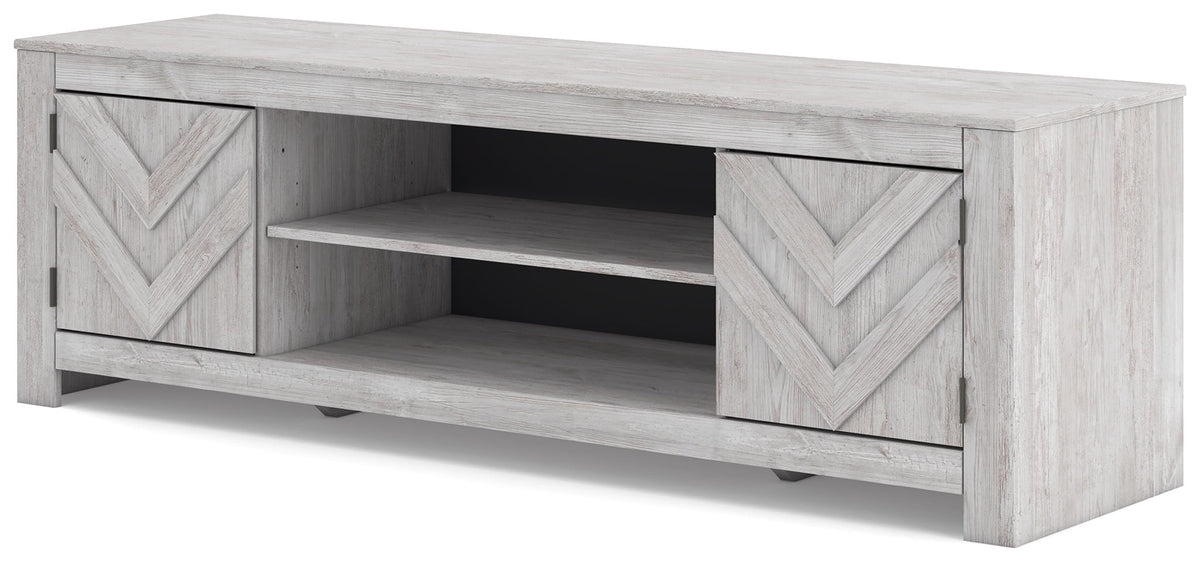 Cayboni - LG TV Stand With Fireplace Option Unique Piece Furniture