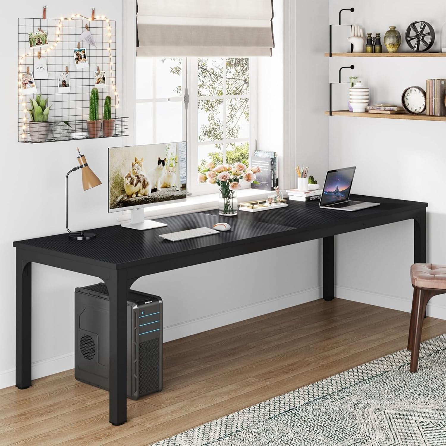 78.7 Inch Ultra Long Industrial Grade Two Person Desk ShipItFurniture